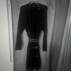 Black detailed cardigan